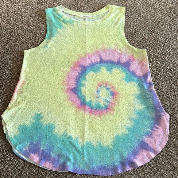 Promesa Women’s Tie Dye Multicolored Tank Top - Picture 1 of 5